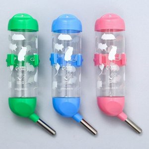 Поилка для грызунов 125 мл, 12.5x4.5 см, МИКС