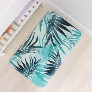 Коврик для ванной и туалета SAVANNA «Баунти», 50x80 см, зелёный
