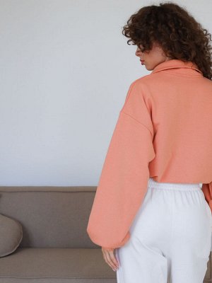 Женская укороченная толстовка на кулиске