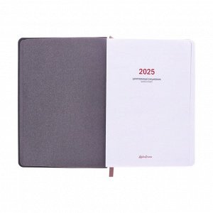 Ежедневник датированный Alpha-Trend.HONG KONG, А5, 2025, твёрдая обложка из искусственной кожи, 176 листов, графит, с рисунком