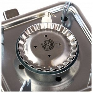 Плита газовая портативная maclay, для кемпинга, 15x15x9 см, квадратная