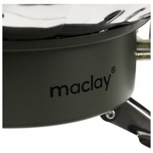 Плита газовая портативная maclay, для кемпинга, с ветрозащитой, 12x12 см, малая, круглая