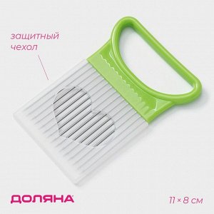 Держатель для нарезки лука Доляна, 11x8 см, зелёный