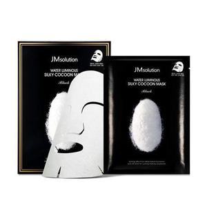 JM SOLUTION WATER LUMINOUS SILKY COCOON MASK Black 35ml / Маска для упругости кожи с протеинами шелка и шелкопряда 35ml