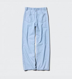 Брюки джинсовые бежевые UNIQLO