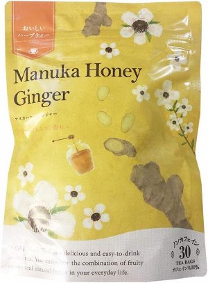 Tree Of Life Herbal Tea Manuka Honey Ginger - согревающий травяной чай с медом манука и имбирем