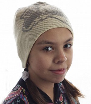 Детская шапка удобной формы с оригинальным рисунком - понравится юным модницам и родителям №1513 ОСТАТКИ СЛАДКИ!!!!