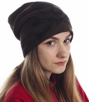 Модная женская шапка с оригинальным черепом №1500 ОСТАТКИ СЛАДКИ!!!!