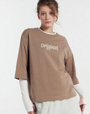 ФУТБОЛКА ЖЕНСКАЯ КОРИЧНЕВАЯ