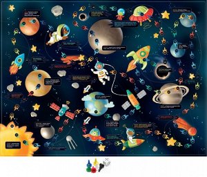 Игра настольная ходилка "Космическое приключение" (европодвес)