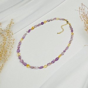 Колье из Аметиста и Цитрина