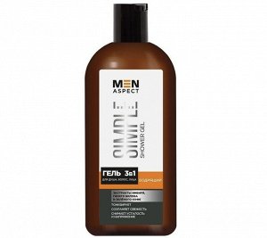 Modum MEN ASPECT SIMPLE Гель для душа, волос, лица 3в1 Бодрящий, 500мл (E140-619)