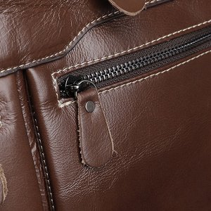 Сумка мужская для ноутбука и документов А4, натуральная кожа