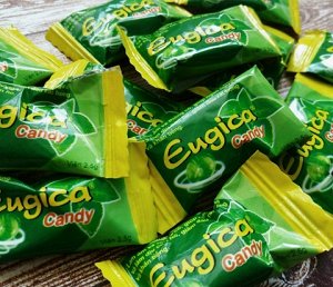 Конфеты Eugica Candy с натуральными маслами для горла детям и взрослым, 15 штук в упаковке