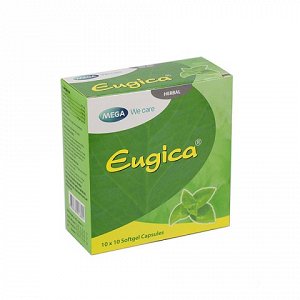 Капсулы Eugica с натуральными маслами для горла детям и взрослым, 100 шт