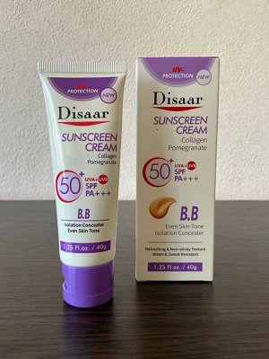 Disaar ББ крем для лица с коллагеном и экстрактом граната SPF50+, 40 мл
