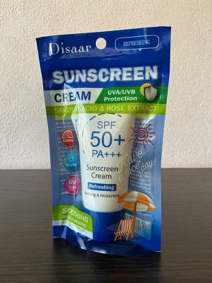 Disaar Солнцезащитный крем для лица антивозрастной с экстрактом розы SPF50+, 50 мл