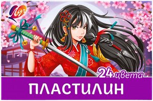 Пластилин ЛУЧ Аниме ""Сакура"" 24 цвета х 20гр. + стек
