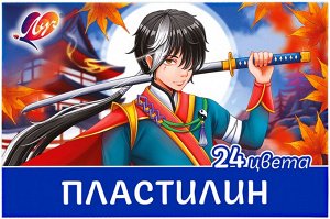 Пластилин ЛУЧ Аниме ""Хиро"" 24 цвета х 20гр. + стек