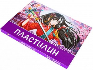 Пластилин ЛУЧ Аниме ""Сакура"" 24 цвета х 20гр. + стек