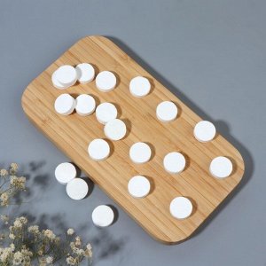 Салфетки одноразовые, прессованные, набор - 20 шт., 20x22 см, белые