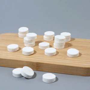 Салфетки одноразовые, прессованные, набор - 20 шт., 20x22 см, белые