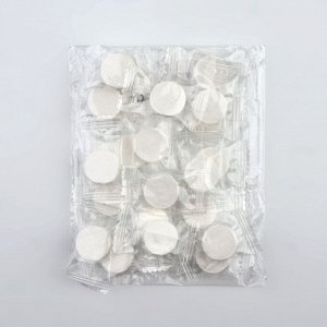 Салфетки одноразовые, прессованные, набор - 20 шт., 20x22 см, белые