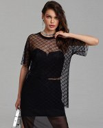 Футболка из сетки с узором 456.4