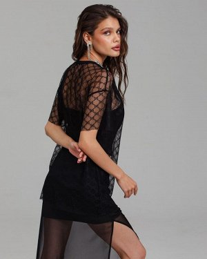 Футболка из сетки с узором 456.4