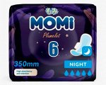 MOMI Гигиенические прокладки Night ночные, 350 мм 6 шт