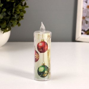 Светодиодная свеча, ночник LED RISALUX «Шарики», 3xLR1130, 3.8x3.8x12 см