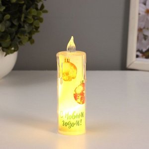 Светодиодная свеча, ночник LED RISALUX «Шарики», 3xLR1130, 3.8x3.8x12 см