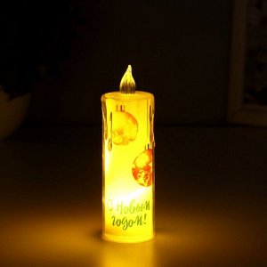 Светодиодная свеча, ночник LED RISALUX «Шарики», 3xLR1130, 3.8x3.8x12 см