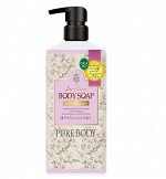 &quot;Mitsuei&quot; &quot; Love Line &quot;Pure Body Jasmine&quot; Увл. гель д/душа с аргановым маслом, гиалуроновой кислотой, коллагеном с ароматом жасмина 500мл