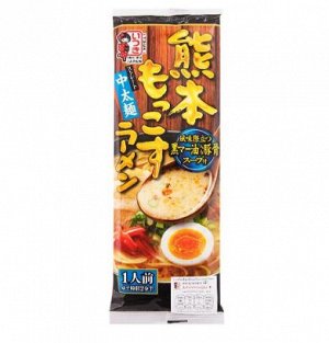 ITSUKI KUMAMOTO MOKKOSU Тонкоцу-рамен  (рамен с бульоном на свиных косточках) с жареным чесноком 123 гр