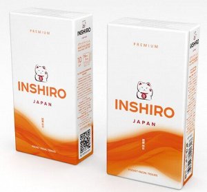 Платочки бумажные для лица INSHIRO Радуга 2-х.слойные белые 10 шт/уп, спайка 10шт