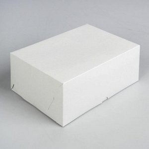Упаковка на 6 капкейков, без окна, белая 25 х 17 х 10 см