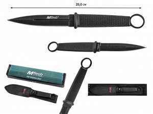 Нож с фиксированным клинком Mtech MT-20-02 (Отличный нож с обоюдострым клинком и нескользящей резиновой рукоятью. Прочная и острая сталь. Лучшая в России цена!) №334