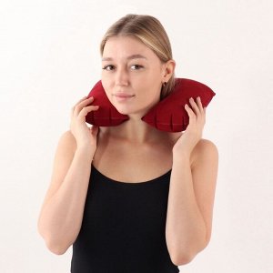 Подушка надувная для шеи, дорожная, 42x27 см, МИКС
