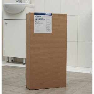Стеллаж напольный шестиярусный, 29x29x158,5 см, цвет белый
