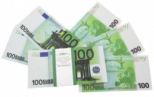 Сувенирные купюры (100 шт.) "100 евро"