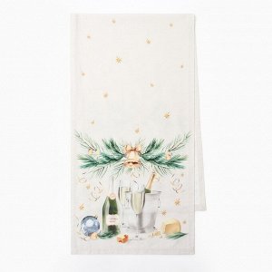 Дорожка на стол Этель Spruce mood 40x149 см, 100% хлопок, саржа 190 г/м², белая