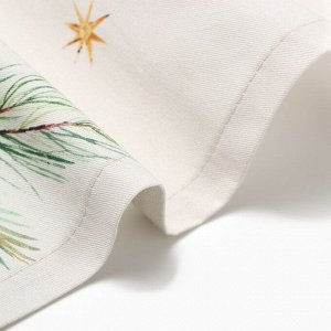Дорожка на стол Этель Spruce mood 40x149 см, 100% хлопок, саржа 190 г/м², белая