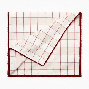 Дорожка на стол Этель Bright cage 40x149 см, 100% хлопок, рогожка 186 г/м², бежевая