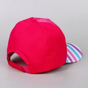 Кепка детская «Единорог», розовая, р-р.52-54, 5-7 лет