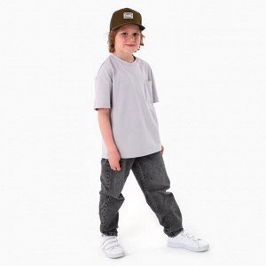Кепка детская Overhat, коричневая, р-р 52-54, 5-7 лет