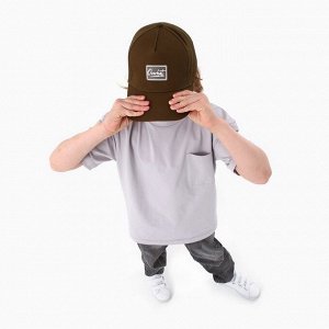 Кепка детская Overhat, коричневая, р-р 52-54, 5-7 лет
