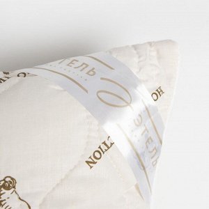 Подушка "Этель", подстёжка — овечья шерсть, 70х70 см, тик