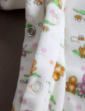 Комплект детский ясельный кофточка и высокие ползунки цвет Молочный с розовым