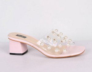 9B015-01-19-8 розовый (ПВХ/Без подкладки) Туфли летние открытые женские 8п